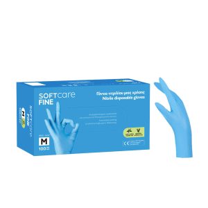Gloves Nitrile Soft Care Fine – Light Blue (100pcs)