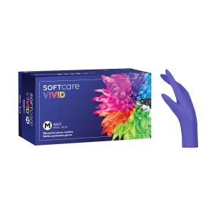 Nitrile Gloves Soft Care Vivid – Blue (100pcs)
