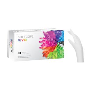 Nitrile Gloves Soft Care Vivid – White (100pcs)